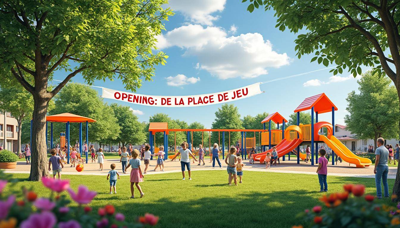 découvrez l'inauguration de l'aire de jeux au square leduc à saint-lô, un nouvel espace de divertissement tant attendu par les enfants. joignez-vous à nous pour célébrer l'ouverture de ce lieu ludique conçu pour éveiller la joie et la créativité des plus jeunes.