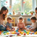 participez à nos ateliers ludiques pour parents et enfants de moins de 4 ans, pour partager des moments joyeux de jeu et d'éveil en famille.