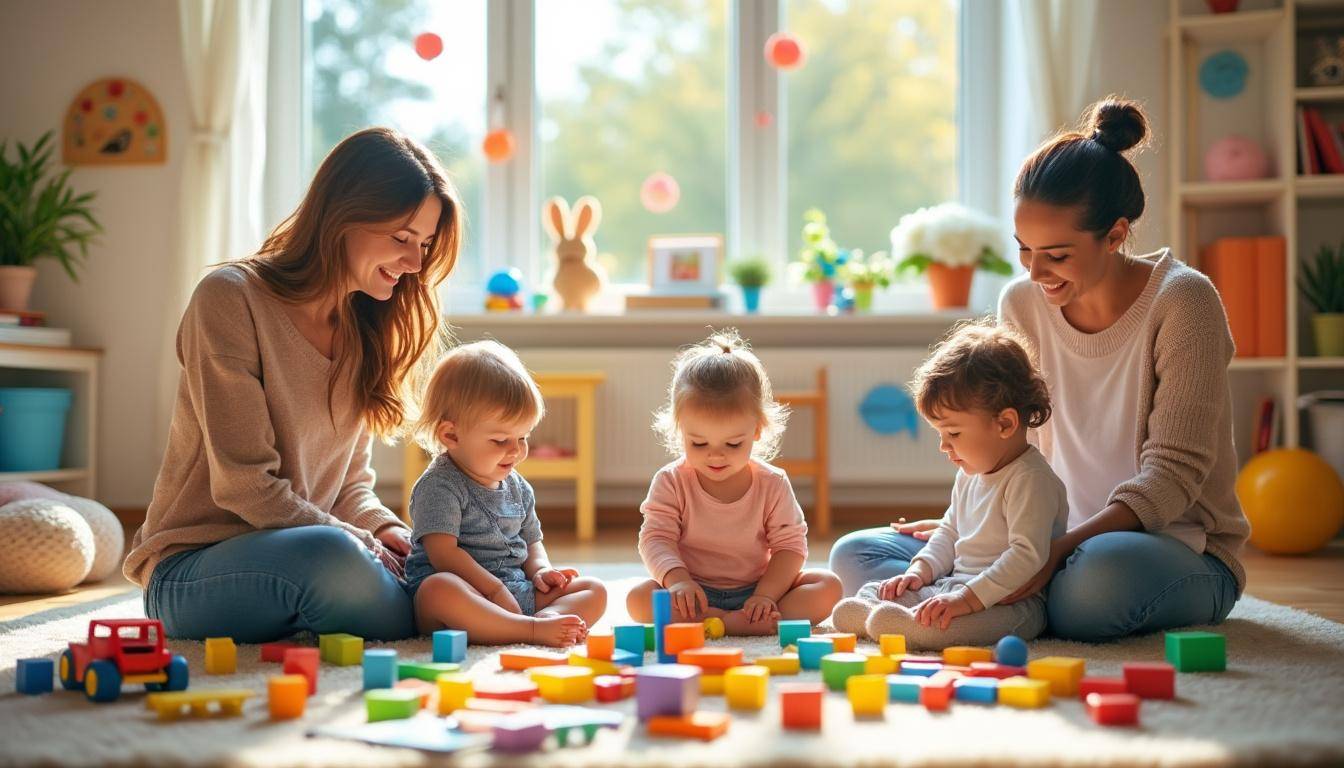 participez à nos ateliers ludiques pour parents et enfants de moins de 4 ans, pour partager des moments joyeux de jeu et d'éveil en famille.
