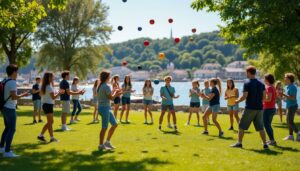 plus de 80 jeunes de montfarville et saint-vaast-la-hougue s'initient aux arts du jonglage avec enthousiasme et passion, découvrant une activité ludique et créative.