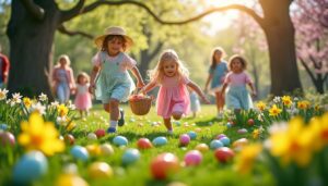 découvrez la joyeuse chasse aux œufs organisée au parc de lubersac à nersac, une fête enchantée pleine de rires et de surprises pour les enfants.