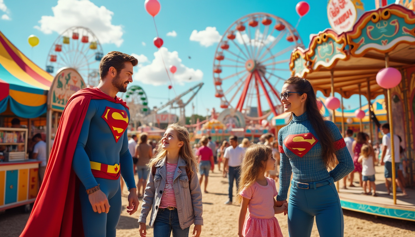 découvrez linars ce dimanche, où les super-héros prennent d'assaut la fête foraine pour une journée pleine d'aventures, de spectacles et de surprises pour toute la famille.